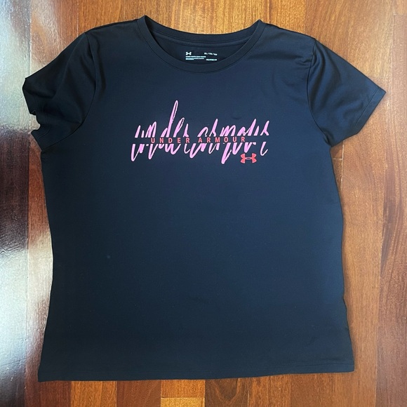 Women's Shirt UA Tech Under Armour
Short Sleeve Heat Gear Workout Black Shirt XL - Picture 6 of 6